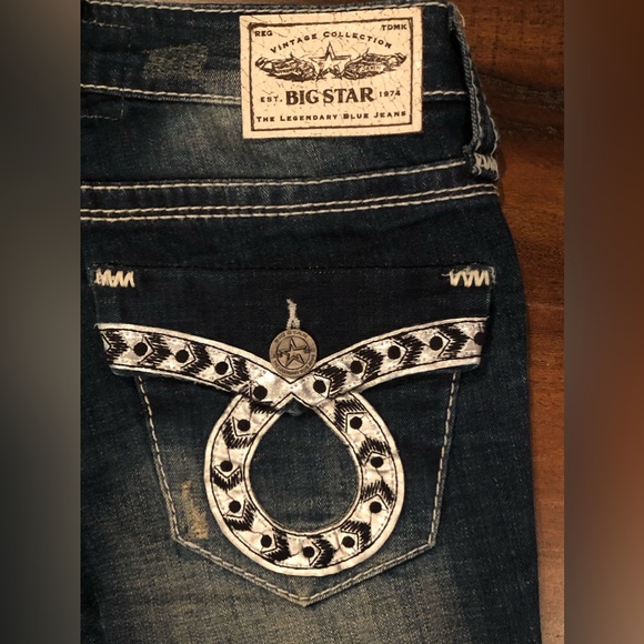 NEW BIG STAR SWEET BOOT ULTRA LOW RISE 26R x 32" - Picture 5 of 8